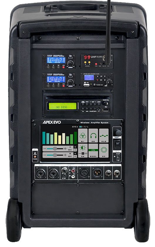 APEX EVO 液晶觸控數位訊號處理無線混音擴音機-上偉科技www.sunwe.com.tw