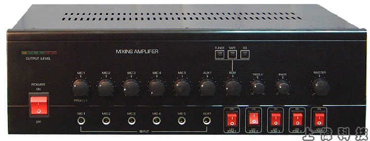 YT-5300PMS 廣播擴大機+5區喇叭選擇-上偉科技www.sunwe.com.tw