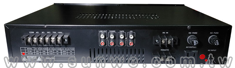 YT-80 廣播擴大機-上偉科技www.sunwe.com.tw