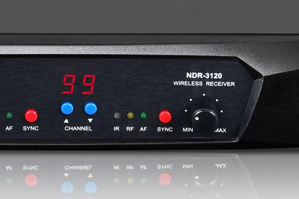 NDR-3120 UHF半19吋雙頻道自動對頻自動選訊接收機-上偉科技www.sunwe.com.tw