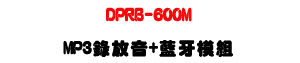 DPRB-600M MP3���񭵡��Ť��ҲաU2.4G���į୵�T��������t�ΡU�W�����