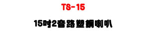 TS-15 15�T�G���������z�U400W���\�v��ABS���c�]�p�U�W�����