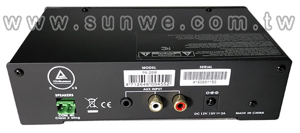 PA-20M Class-D sX-Wwww.sunwe.com.tw