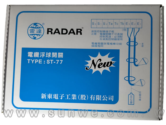 ST-77 水滴型電纜浮球開關-上偉科技www.sunwe.com.tw