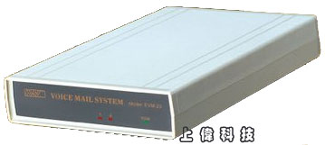EVM2050A 電話總機語音信箱-EVM2050A 語音系統是單體結構,使用快閃記憶体儲存資料的先進設計,具備全固態無磨損、體積小、低耗電…等優良特點,可全年運轉無當機之虞,摒除了傳統以PC為架構的語音信箱系統使用硬碟機及散熱所產生的問題'EVM2050A 語音系統含有語音信箱、語音自動總機、樹狀語音查詢…多項實用的功能,提供企業以低成本使用高品質的語音系統,由上偉科技專業銷售'工程安裝'維修服務,洽詢電話02-22267567(代表號)由專人服務