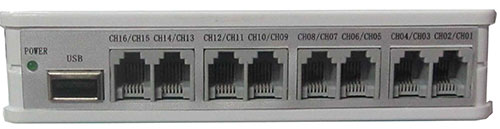 T5U16 十六路電話 USB 錄音盒-上偉科技www.sunwe.com.tw