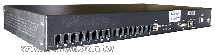 SVL2-16-HD 十六路崁入式電話錄音主機-上偉科技www.sunwe.com.tw
