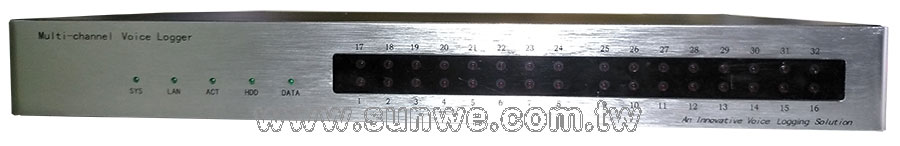 SVL2-32-HD 三十二路崁入式電話錄音主機-上偉科技www.sunwe.com.tw