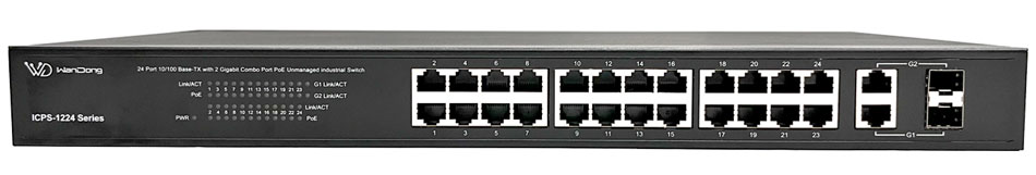 ICPS-1224-K 專業工業型PoE交換器-上偉科技www.sunwe.com.tw